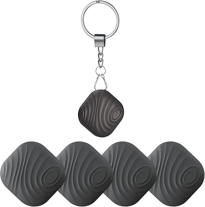 Findthing Key Finder Smart Tag 4-Pack - Bluetooth Tracker Item Locator with Key Chain - Both iOS and Android Compatible for Keys Pet Wallets Backpacks and Tablets