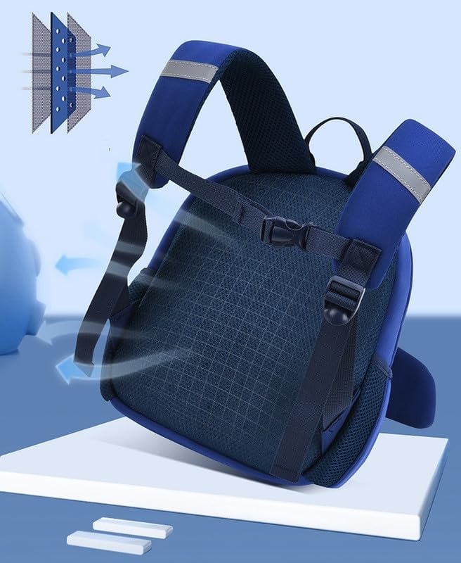 Padgene Toddler Backpacks Kids Preschool Backpack Waterproof Neoprene Animal Schoolbag Lunch backpack 3D Cartoon Mini Travel Bag for Boys Girls Ages 3-5