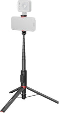 SmallRig x Drex Lee Boom Selfie Stick ST30 Lite, 57.9" Automatic Tripod Stand with Remote and Cold Shoe Mount, for iPhone, for Android, Video Recording, Travel, Vlogging, Black 5292