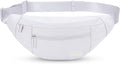 MAXTOP Large Crossbody Fanny Pack with 4-Zipper Pockets,Gifts for Enjoy Sports Festival Workout Traveling Running Casual Hands-Free Wallets Waist Pack Phone Bag Carrying All Phones