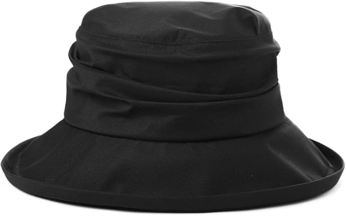 Comhats Rain Hat for Women Waterproof Wide Brim Sun Hats for Ladies UV Protection Summer Bucket Hats Beach Packable 55-62CM