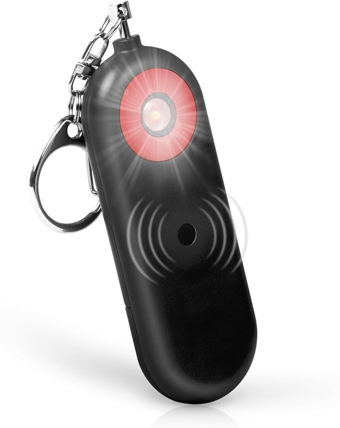 Personal Safety Alarm for Women - 130dB Self Defense Keychains Siren Whistle, Replaceable Battery with SOS LED Strobe Light - Emergency Security Safe Protection Devices for Kids Elderly