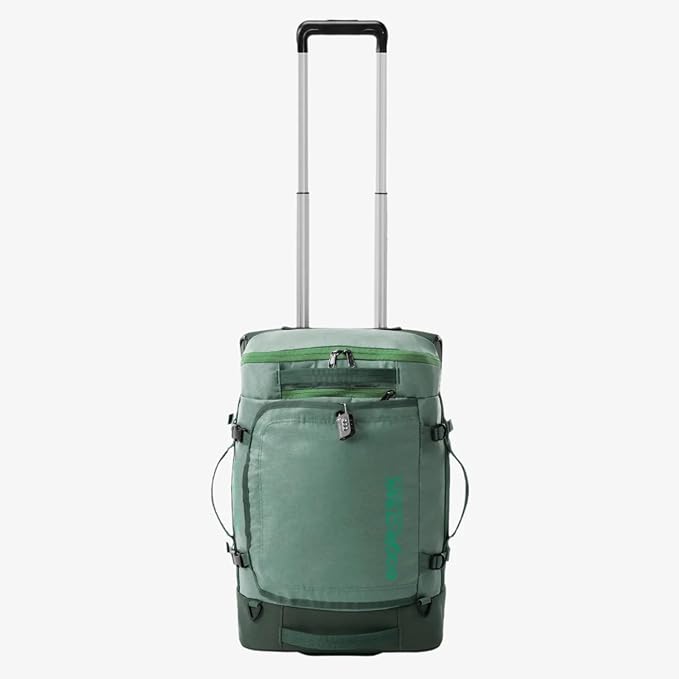 Eagle Creek Cargo Hauler XT Wheeled Duffel - Wheeled Backpack Duffel - Deployable Backpack Straps - Lockable U-Lid & Easy Access Compartment - Duck Green