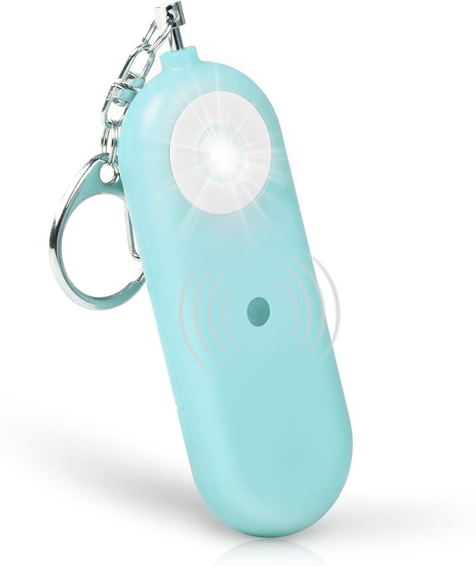 Personal Safety Alarm for Women - 130dB Self Defense Keychains Siren Whistle, Replaceable Battery with SOS LED Strobe Light - Emergency Security Safe Protection Devices for Kids Elderly