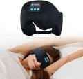 Bluetooth 5.4 Headphones Headband Eye Mask Wireless Sleep Mask，Blackout Bluetooth Eye Mask for Sleeping，Cotton Sleep Mask for Side Sleepers Adjustable Hook and Loop
