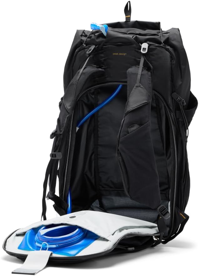 Peak Design Outdoor Backpack 45L, Eclipse, Lightweight Internally-Framed Backpack, Ultra Cinch Roll-Top Design, Ideal for Hikes, Camera Carry and Travel, Versatile Backpack for Men and Women