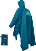 longsinger Rain Poncho for Adult, Waterproof Rain Poncho with Hood and Sleeve, Ideal for Hiking, Hunting, Camping