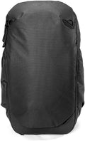 Peak Design Travel Backpack 30L, Black, Expandable 27-33L Design, Rear and Top Access, Weatherproof Shell, Laptop Sleeve, Ideal for Travel or Everyday Carry, Versatile Backpack for Men and Women