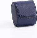 HAN QIANG Travel watch case Chic Portable Vintage Leather Display Watch Storage Box for great gifts for man (blue)