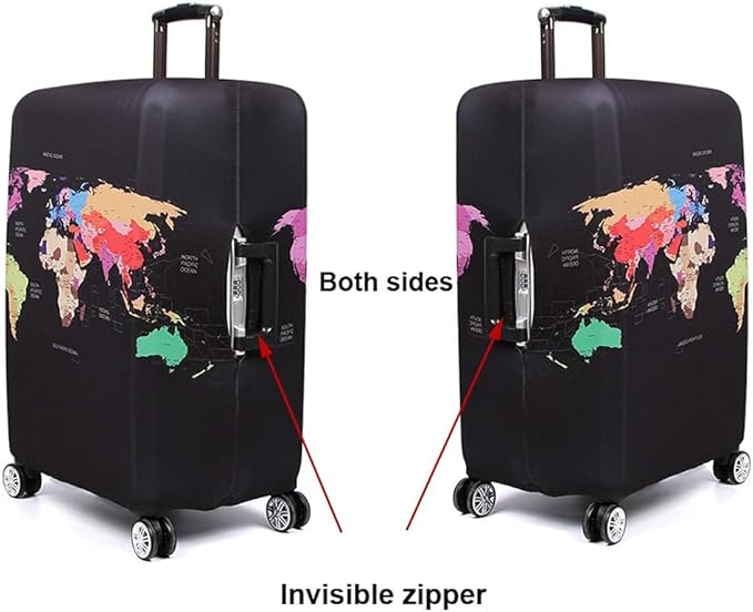 MosaiRudo Thicker Luggage Cover Elastic Suitcase Cover Protector Fits 18-32 Inch Suitcase Travel Accessories (Camouflage-B, L)