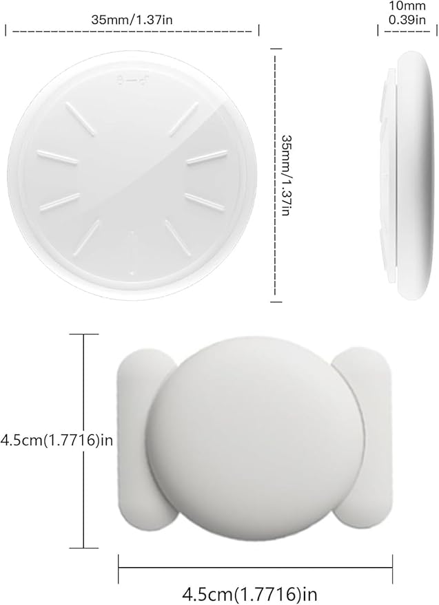 No Subscription Vehicle GPS Tracker,Portable Car GPS Tracker Work with Apple Find My（iOS Only,Mini Magnetic GPS Device Full Coverage Pinpoint Vehicle Location Elderly Children Pets (White,1PCS)