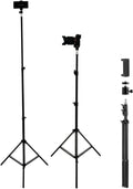 Up to 82.6 Inch Tall Tripod for Cell Phone and Lightweight Camera, Super Tall Tripod with Cell Phone Holder for iPhone 14 Pro Max, 13 Pro Max, Galaxy S22 Ultra, Action Cameras