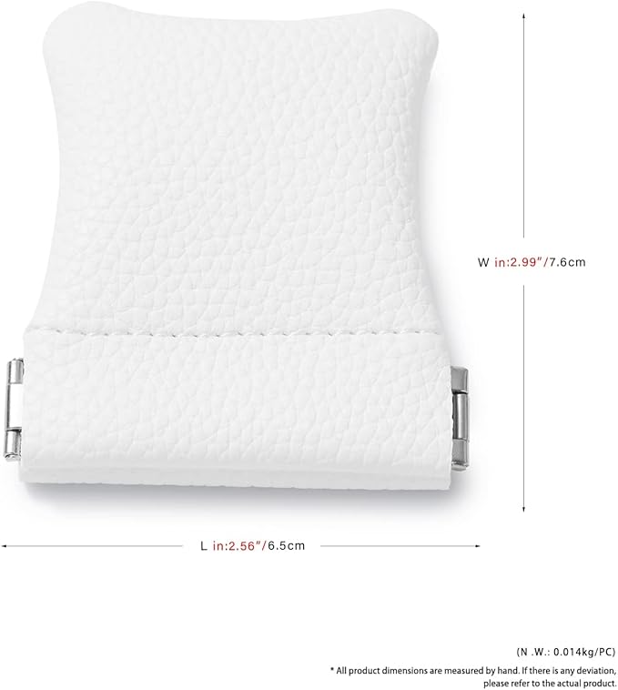 2 Pack PU Leather Slim Engagement Wedding Ring Pouch Leather Jewelry Pouch Christmas,Wedding Party Favor Gift Bag(White)