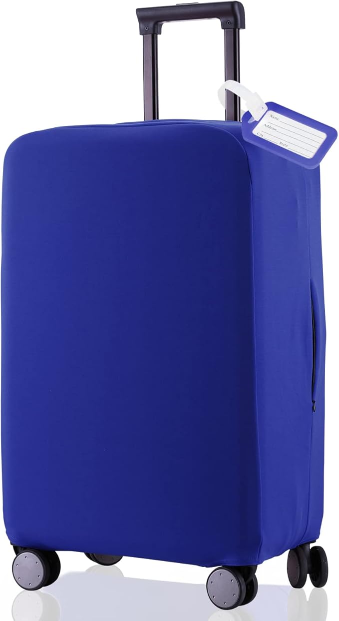 Travel Luggage Cover - Scratch-Resistant Suitcase Protector (Blue, S(19-21 inch))