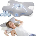 Cervical Pillow for Neck Pain Relief, Ergonomic Neck Pillow for Sleeping, Side Sleeper Pillows for Adults - Memory Foam Pillows with Cooling Case