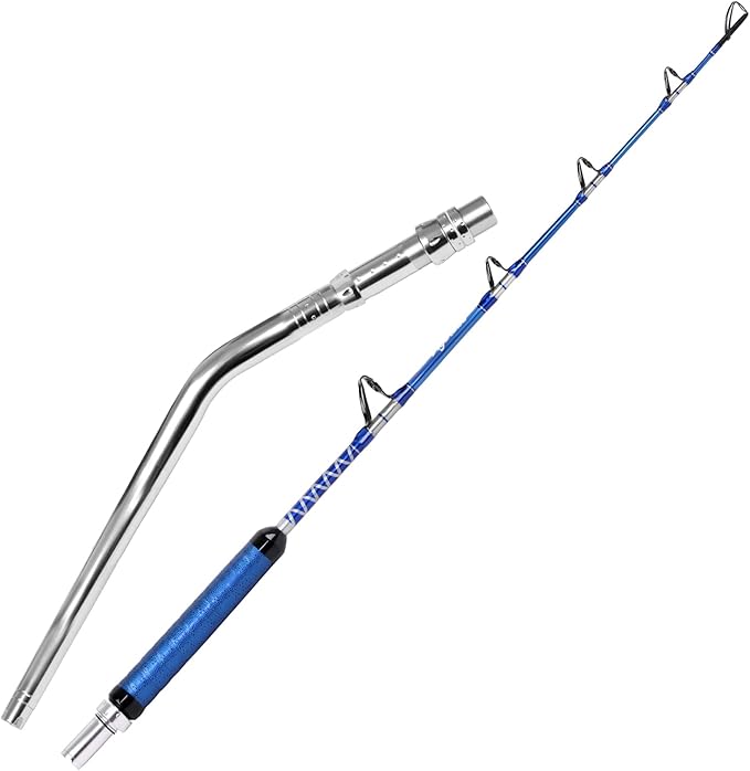 Fiblink Bent Butt Fishing Rod 2-Piece Saltwater Offshore Trolling Rod