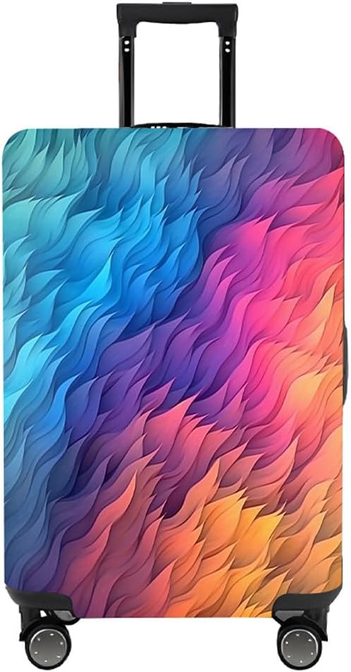 MosaiRudo Travel Luggage Covers For Suitcase Tsa Approved,Suitcase Cover Protector Fit 18-32 Inch Luggage Travel Accessories (T2484, L)