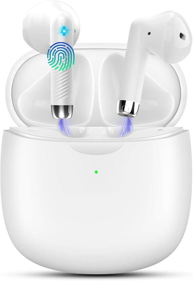 AI Translation Earbuds Real Time with Audio and Video Calls, 3-in-1 Language Translator Earbuds,164 Languages, 7 Translation Modes, 32H Buletooth 5.3 Headphones with Translating Device White
