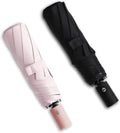 BAODINI Small UV Protection Travel Umbrella Compact for Rain and Sun UPF 50+ 41 inch Portable Umbrella for Women and Men