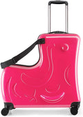 N-A Kids Ride On Suitcase with Wheels, Scooter Luggage for Toddlers Travel, Durable Children's Suitcase for Boys & Girls Ages 2-14 Years