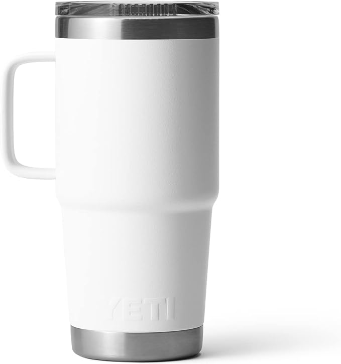 YETI Rambler 20 oz Travel Mug, Stainless Steel, Vacuum Insulated with Stronghold Lid