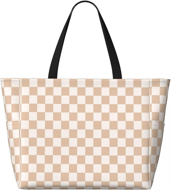 Waterproof Beach Tote Pool Bags for Women Ladies Extra Large Gym Tote Bag for Weekender Travel with Small Pouch