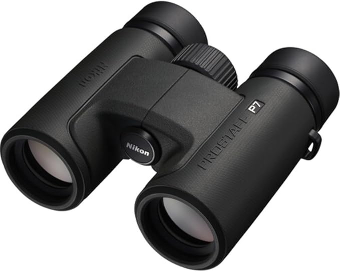 Nikon PROSTAFF P7 8x30 Binoculars Bundled with Harness Strap + Deluxe Cleaning Kit + Smartphone to Binocular Adapter + Microfiber Cleaning Cloth (5 Items)