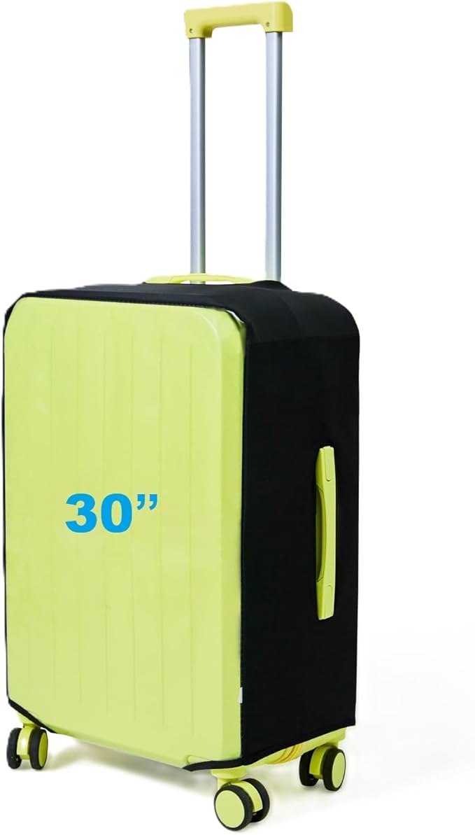 Clear Luggage Cover Protectors For Suitcases,Elastic Transparent waterproof PVC Suitcase Covers Protector Fit 20-30 Inch wheeled Luggage (30")