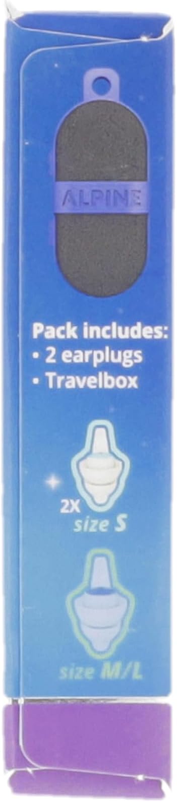 Alpine SleepDeep Mini - Soft Ear Plugs for Sleeping and Concentration - New 3D Oval Shape and Noise Reducing Gel for Better Attenuation - 27dB - Ideal for Side Sleeper - 1-Pair Reusable: S