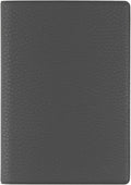 Fenice Classic Passport Cover Holder Wallet Case for Travel Essential RFID Blocking Vegan Leather Waterproof (GREY)