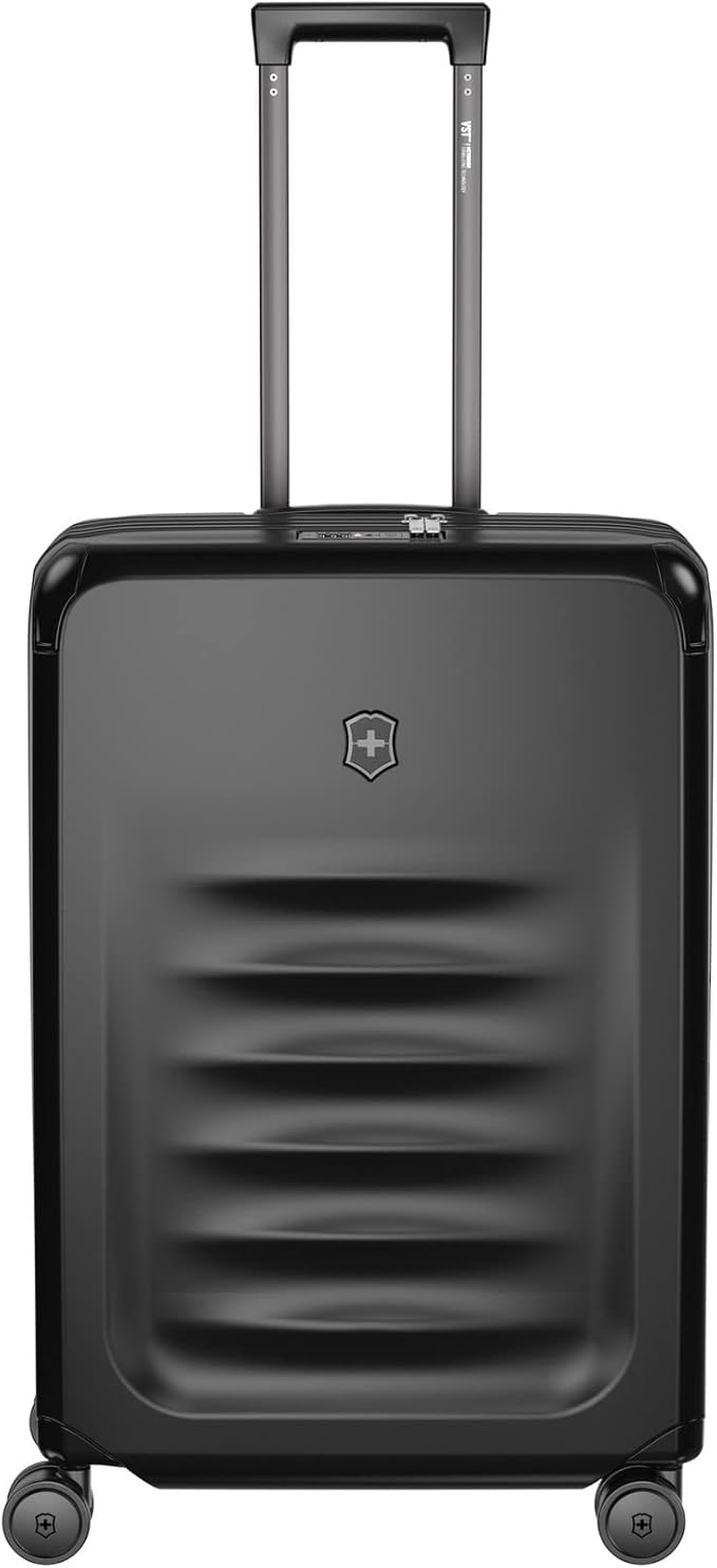 Victorinox Spectra 3.0 Expandable Medium Case - Modern Hardside Luggage - Rolling Suitcase with Spinner Wheels - Holds Travel Accessories - 81 Liters, Black
