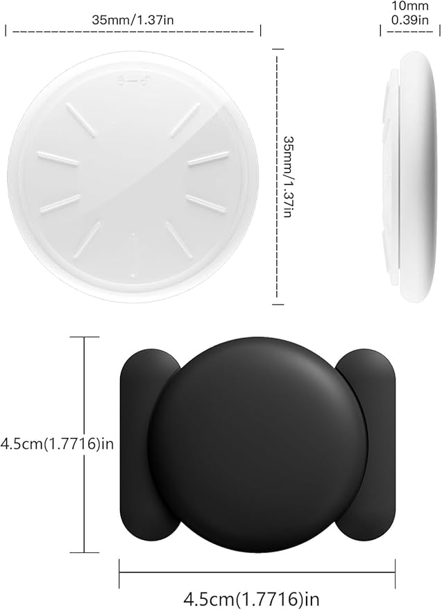 No Subscription Vehicle GPS Tracker,Portable Car GPS Tracker Work with Apple Find My（iOS Only,Mini Magnetic GPS Device Full Coverage Pinpoint Vehicle Location Elderly Children Pets (Black,1PCS)