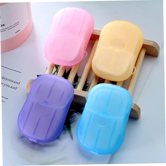JJLFresheners 5 Box 500 Sheets Disposable Soap Paper 5 Boxes Hand Cleaner Fragrance Mini Color Soap Paper for school Indoor, Outdoor, Travel, Camping Hiking Camping