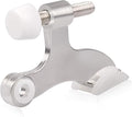 HOMOTEK 12 Pack Hinge Pin Satin Nickel Door Stopper,Adjustable Deluxe Heavy Duty Door Stopper 2-1/2"x1-3/4,with White Rubber Bumper Tips…