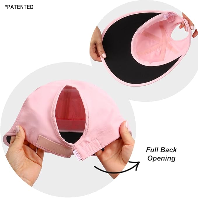 Ponyflo Sunblocker Wide Brim Hat - Oprah Awards Best Sun Hat - UV 50 Protection - Ponytail Sunhat for Women