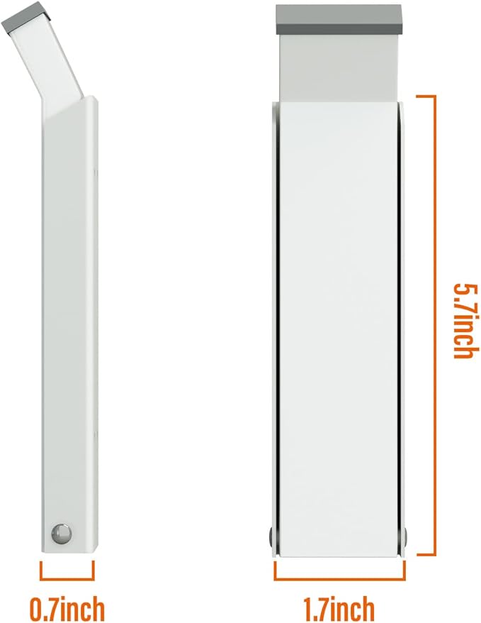 Door Stopper, Door Holder, No Drilling Door Stoppers, Easy Pedal Kick Down Door Stop(White x 1 Pack)