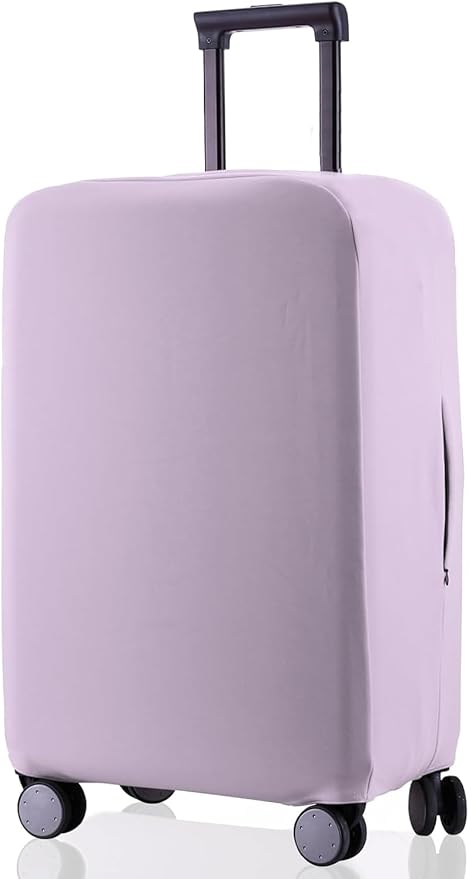 Travel Luggage Cover Protector Scratch-Resistant Fit 19-31 Inch Suitcase, Not Included Suitcase (Lavender Purple, SX(22-23 inch))
