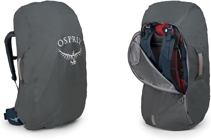 Osprey Farpoint Trek 55L Men's Travel Backpack, Muted Space Blue