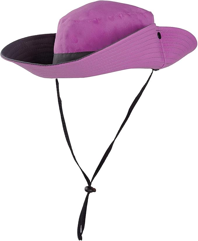Rosoz Ponytail Sun Bucket Hats for Women UV Protection Foldable Mesh Wide Brim Hiking Beach Fishing Summer Safari