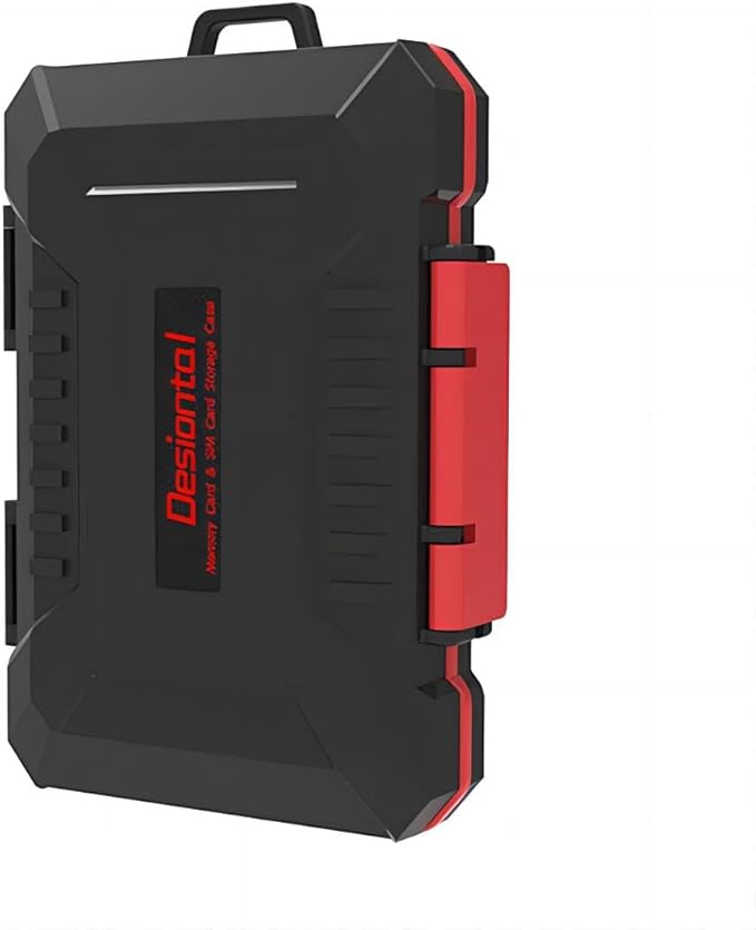 28 Slots Memory Card Case,for 4 SD and 12 TF Cards,Photography Accessories Water-Resistant Anti-Shock,CF or XQD/SD/TF/CFexpress/Nano SIM/Micro SIM Holder Organizer Storage, Black