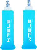 Folding Soft Flask Portable Collapsible Running Lightweight Water Bottle for Outdoor Sports,Travel with Mouthpeice Cover