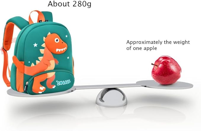 Padgene Toddler Backpacks Kids Preschool Backpack Waterproof Neoprene Animal Schoolbag Lunch backpack 3D Cartoon Mini Travel Bag for Boys Girls Ages 3-5