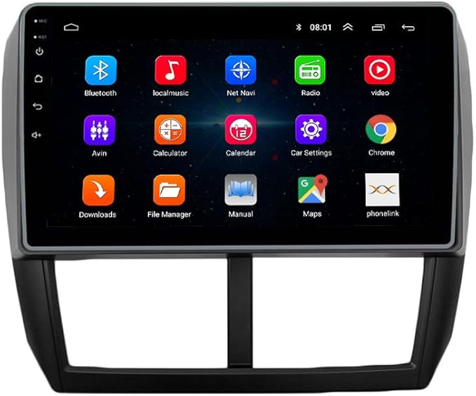 Kunfine Car CarPlay Android Auto Navigation Stereo GPS Radio Reverse Camera Display 9" IPS Touchscreen Headunit Tablet Pad Media Player for Subaru Forester 2007-2013, if Applicable Octa Core 3G+32G