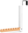 Over The Door Coat Rack - Portable Foldable Laundry Hanger Dryer Rack - Ideal for Travel and Laundry Needs - Convenient Over The Door Hanger for Clothes and Laundry - 1PCS (White)