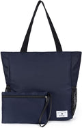 ETidy Large Capacity Foldable Tote Bag With Zipper Water-resistant SandproofWomen Beach Bag Handbag GymBag Travel ShoppingBag