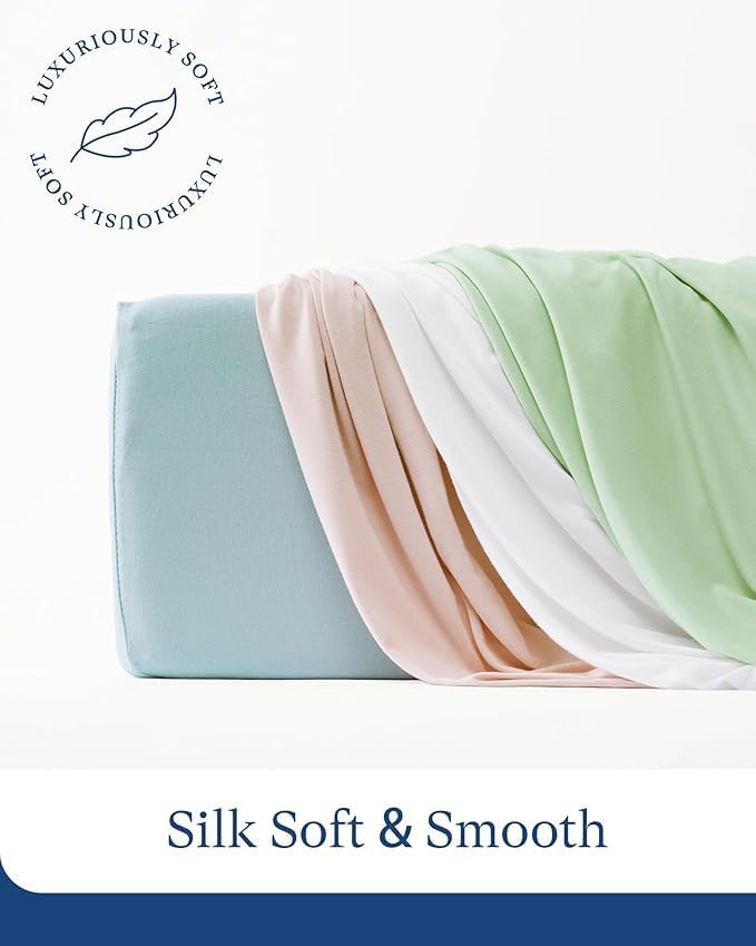 Supersoft Diaper Changing Pad Covers, 2-Pack Premium Bamboo Viscose Change Table Pad Covers for Baby Girls and Boys, Hypoallergenic Stretchy Changing Table Cover Sheets