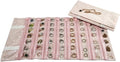 Travel Jewelry Roll Bag Portable Organizer Pouch With Grids&PVC Cover Storage Bags for Necklace, Bracelet, Bracelet,Ring, Badge, Pendant