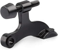 HOMOTEK 12 Pack Hinge Pin Black Door Stopper,Adjustable Deluxe Heavy Duty Door Stopper 2-1/2"x1-3/4”,with Black Rubber Bumper Tips