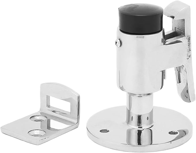 Door Stopper Wall Mounted with Self-Locking Hook Windproof Heavy Duty Marine Grade 316 Stainless Steel Door Catch for Yacht RV Home Office (with Screws)
