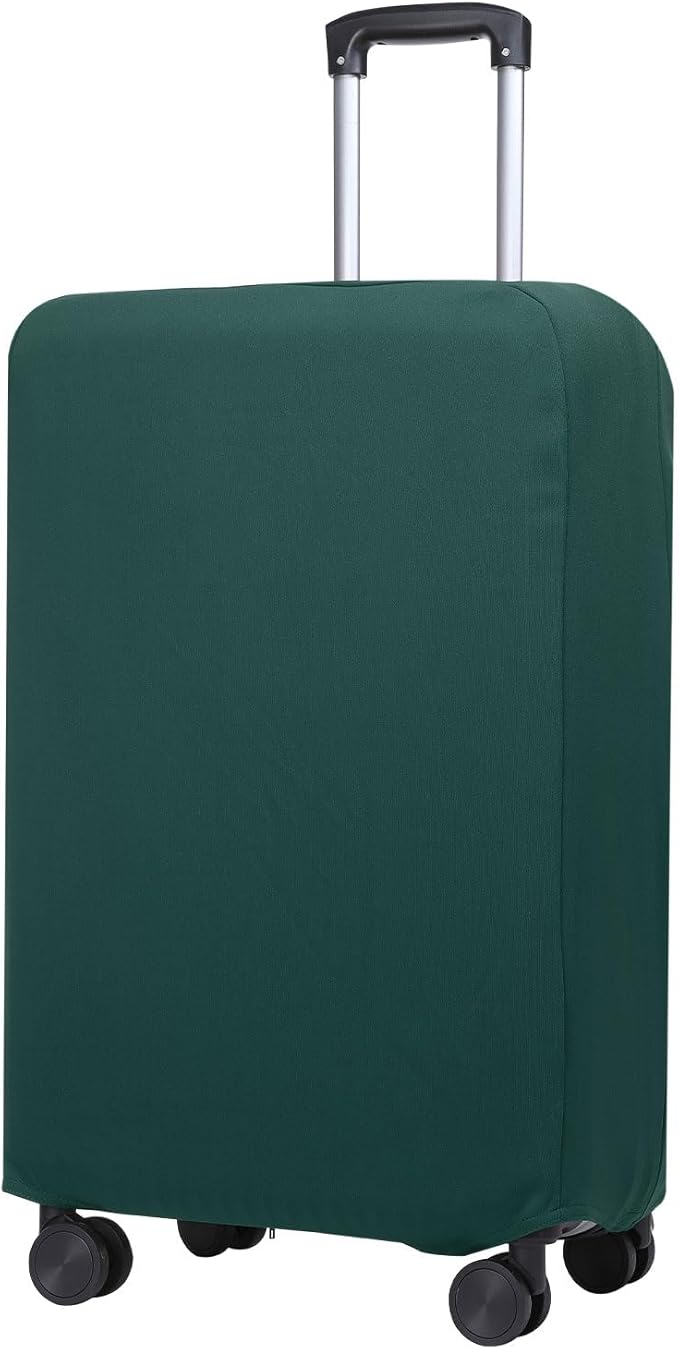 PATIKIL Luggage Cover, Suitcases Covers Elastic Carry on Cover Protector Washable Scratch-Resistant Fits 19-21 Inch Luggage for Travel Business Trips, Dark Green